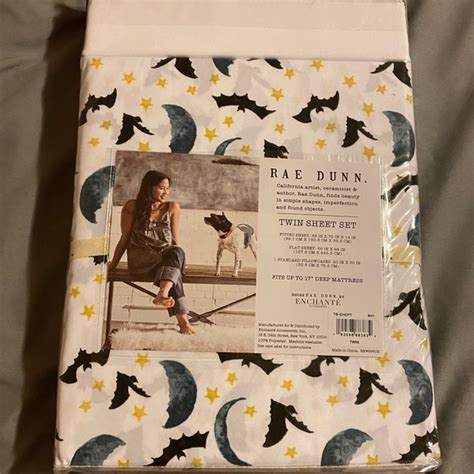 Description: New in package. . Rae dunn halloween sheets king